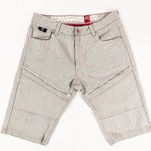 Switch Premium Men’s Denim Shorts Size 34 Casual Shorts Zipper